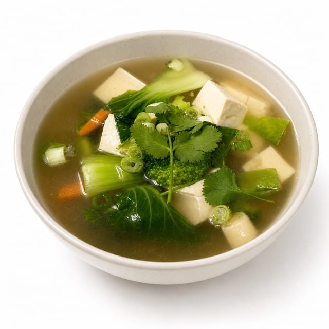 Vegetables and Tofu Soup.